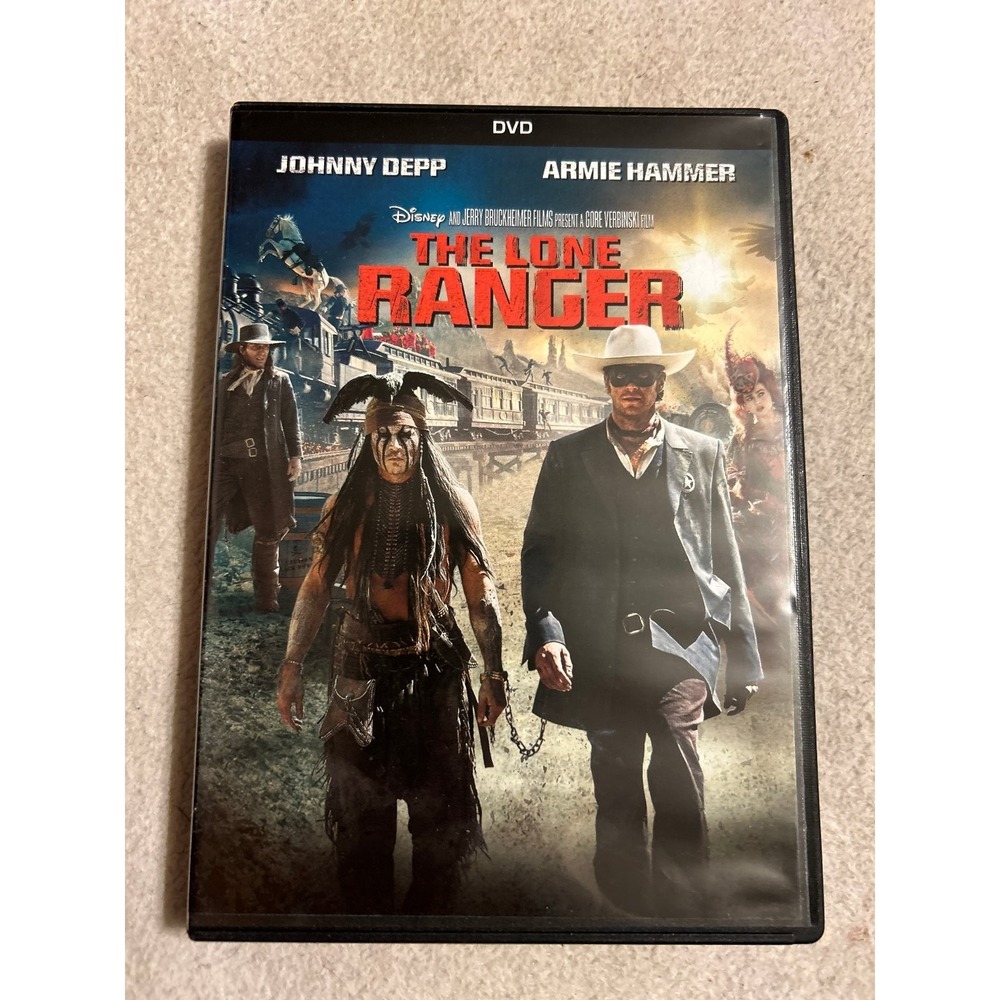 The Lone Ranger DVD 2013 Johnny Depp Armie Hammer Gore Verbinski Western